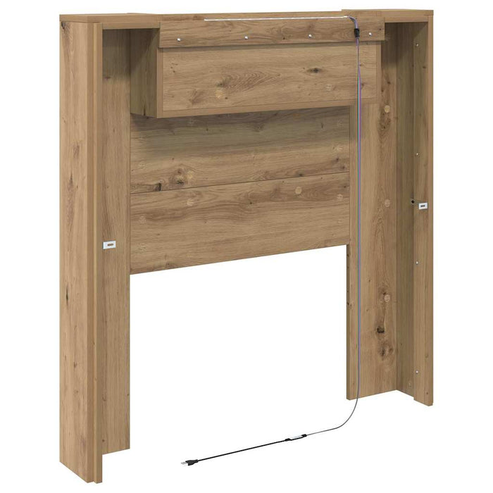 Tăblie cap Stejar Artizanal 100 x 15 x 103,5 cm Lemn compozit - WALTI WALTI