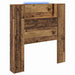 Tăblie cap cu raft Lemn vechi 100 x 15 x 103,5 cm Lemn compozit - WALTI WALTI