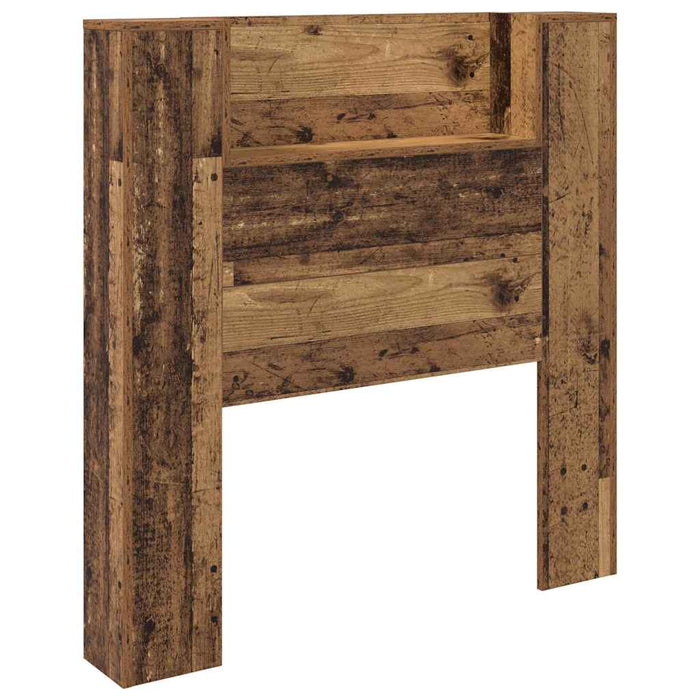 Tăblie cap cu raft Lemn vechi 100 x 15 x 103,5 cm Lemn compozit - WALTI WALTI