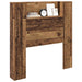 Tăblie cap cu raft Lemn vechi 100 x 15 x 103,5 cm Lemn compozit - WALTI WALTI