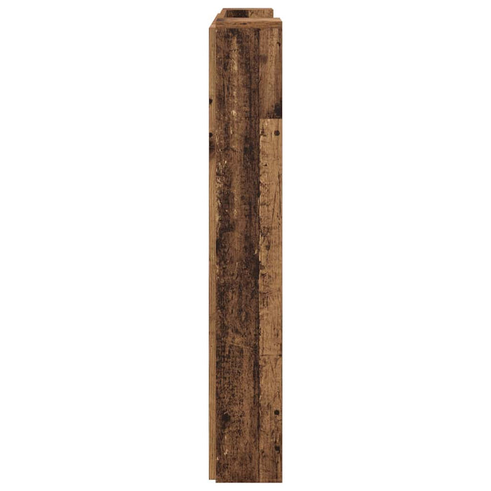 Tăblie cap cu raft Lemn vechi 100 x 15 x 103,5 cm Lemn compozit - WALTI WALTI