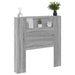 Tăblie cap Gri Sonoma 100 x 16,5 x 103,5 cm Lemn compozit - WALTI WALTI