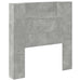 Tăblie cap Gri din beton 100 x 16,5 x 103,5 cm Lemn compozit - WALTI WALTI