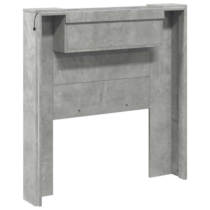 Tăblie cap Gri din beton 100 x 16,5 x 103,5 cm Lemn compozit - WALTI WALTI