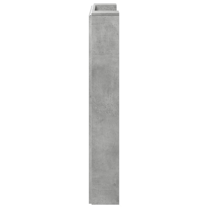 Tăblie cap Gri din beton 100 x 16,5 x 103,5 cm Lemn compozit - WALTI WALTI