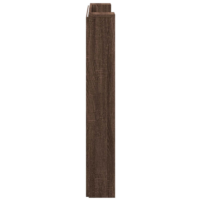 Tăblie cap Stejar închis 120 x 16,5 x 103,5 cm Lemn compozit - WALTI WALTI