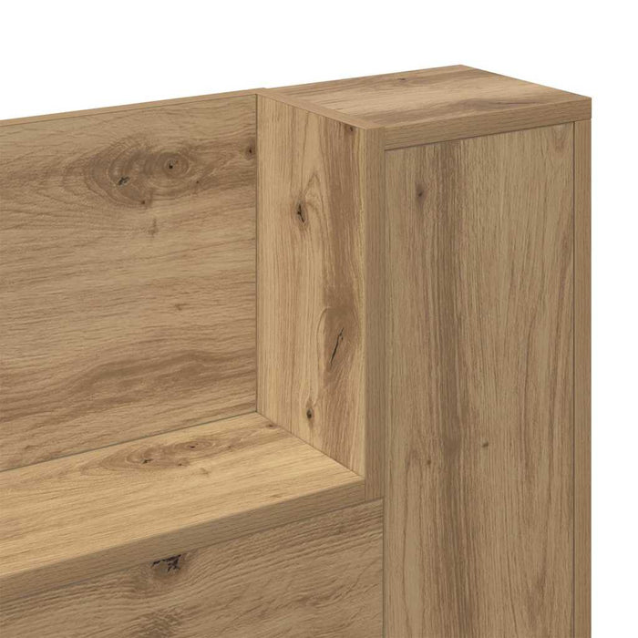 Tăblie cap Stejar Artizanal 120 x 15 x 103,5 cm Lemn compozit - WALTI WALTI