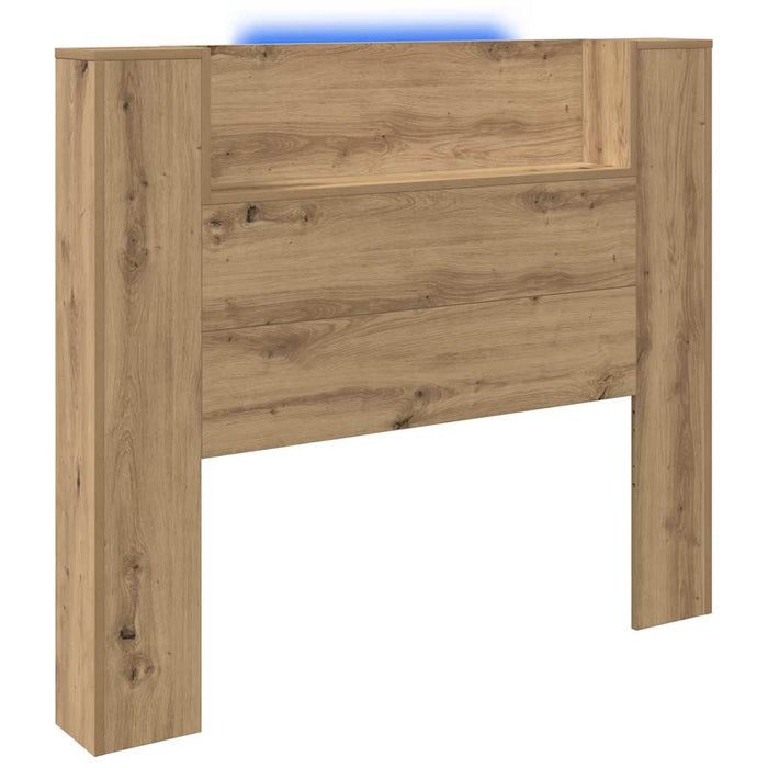 Tăblie cap Stejar Artizanal 120 x 15 x 103,5 cm Lemn compozit - WALTI WALTI
