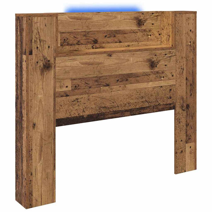 Tăblie cap cu raft Lemn vechi 120 x 15 x 103,5 cm Lemn compozit - WALTI WALTI