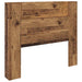 Tăblie cap cu raft Lemn vechi 120 x 15 x 103,5 cm Lemn compozit - WALTI WALTI