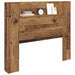 Tăblie cap cu raft Lemn vechi 120 x 15 x 103,5 cm Lemn compozit - WALTI WALTI