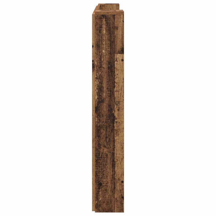 Tăblie cap cu raft Lemn vechi 120 x 15 x 103,5 cm Lemn compozit - WALTI WALTI