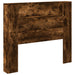 Tăblie cap Stejar fumuriu 120 x 16,5 x 103,5 cm Lemn compozit - WALTI WALTI