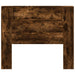 Tăblie cap Stejar fumuriu 120 x 16,5 x 103,5 cm Lemn compozit - WALTI WALTI