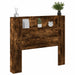 Tăblie cap Stejar fumuriu 120 x 16,5 x 103,5 cm Lemn compozit - WALTI WALTI