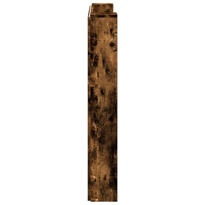 Tăblie cap Stejar fumuriu 120 x 16,5 x 103,5 cm Lemn compozit - WALTI WALTI
