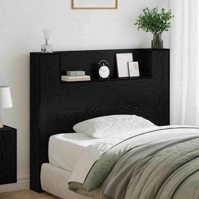 Tăblie cap Stejar Negru 120 x 15 x 103,5 cm Lemn compozit - WALTI WALTI