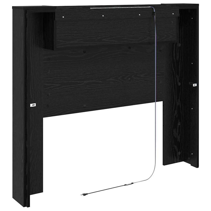Tăblie cap Stejar Negru 120 x 15 x 103,5 cm Lemn compozit - WALTI WALTI