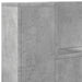 Tăblie cap Gri din beton 120 x 16,5 x 103,5 cm Lemn compozit - WALTI WALTI