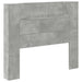 Tăblie cap Gri din beton 120 x 16,5 x 103,5 cm Lemn compozit - WALTI WALTI