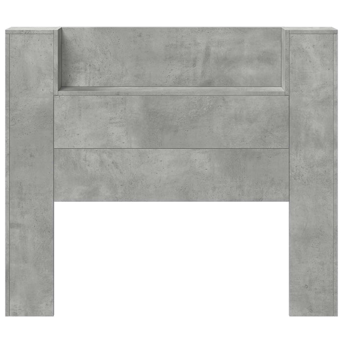 Tăblie cap Gri din beton 120 x 16,5 x 103,5 cm Lemn compozit - WALTI WALTI