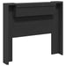 Tăblie cap cu raft Negru 120 x 16,5 x 103,5 cm Lemn compozit - WALTI WALTI