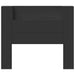 Tăblie cap cu raft Negru 120 x 16,5 x 103,5 cm Lemn compozit - WALTI WALTI
