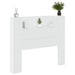 Tăblie cap cu raft Alb 120 x 16,5 x 103,5 cm Lemn compozit - WALTI WALTI