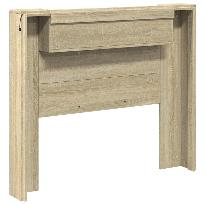 Tăblie cap Stejar Sonoma 120 x 16,5 x 103,5 cm Lemn compozit - WALTI WALTI
