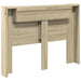 Tăblie cap Stejar Sonoma 140 x 16,5 x 103,5 cm Lemn compozit - WALTI WALTI