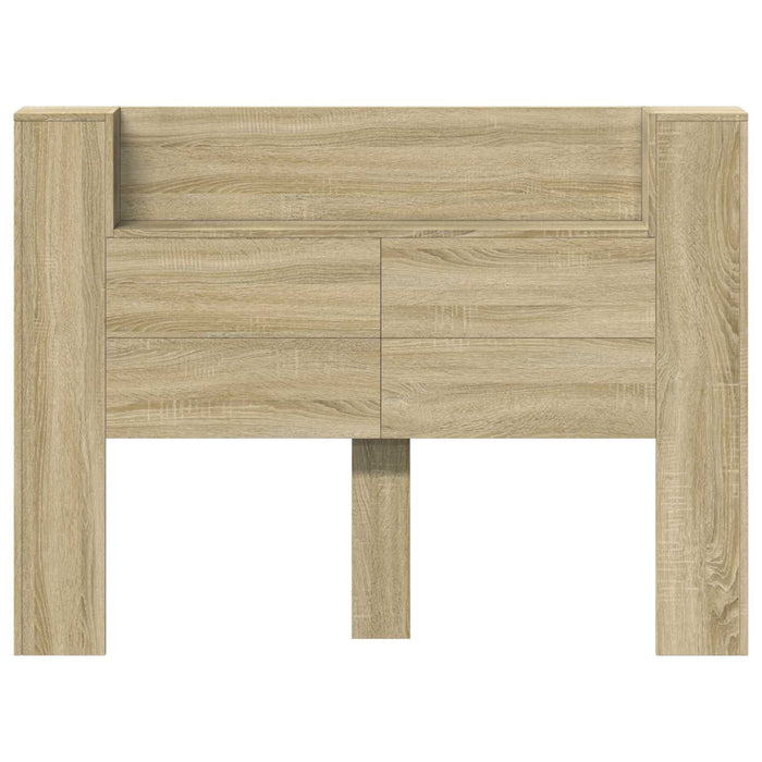 Tăblie cap Stejar Sonoma 140 x 16,5 x 103,5 cm Lemn compozit - WALTI WALTI
