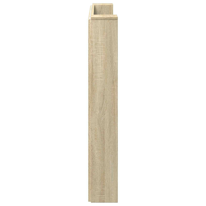Tăblie cap Stejar Sonoma 140 x 16,5 x 103,5 cm Lemn compozit - WALTI WALTI