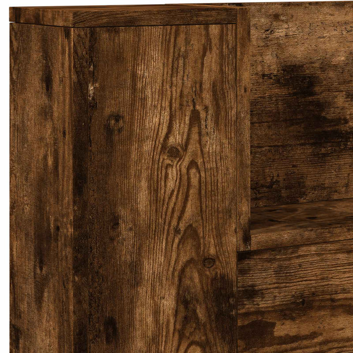 Tăblie cap Stejar fumuriu 140 x 16,5 x 103,5 cm Lemn compozit - WALTI WALTI