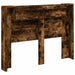 Tăblie cap Stejar fumuriu 140 x 16,5 x 103,5 cm Lemn compozit - WALTI WALTI