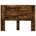 Tăblie cap Stejar fumuriu 140 x 16,5 x 103,5 cm Lemn compozit - WALTI WALTI