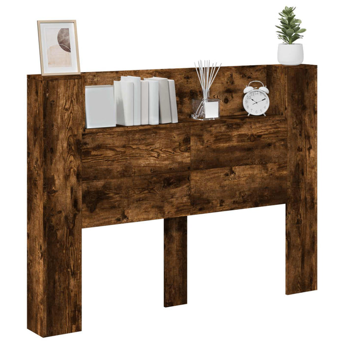 Tăblie cap Stejar fumuriu 140 x 16,5 x 103,5 cm Lemn compozit - WALTI WALTI