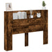 Tăblie cap Stejar fumuriu 140 x 16,5 x 103,5 cm Lemn compozit - WALTI WALTI