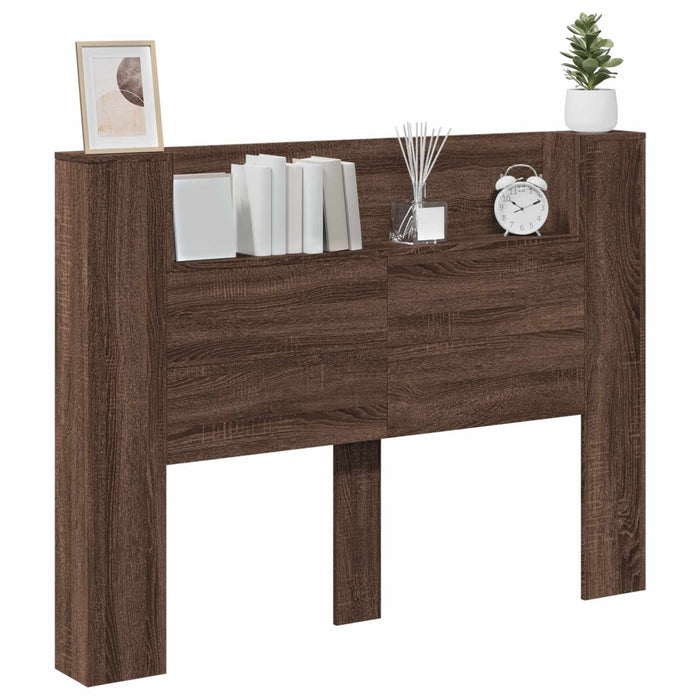 Tăblie cap Stejar închis 140 x 16,5 x 103,5 cm Lemn compozit - WALTI WALTI