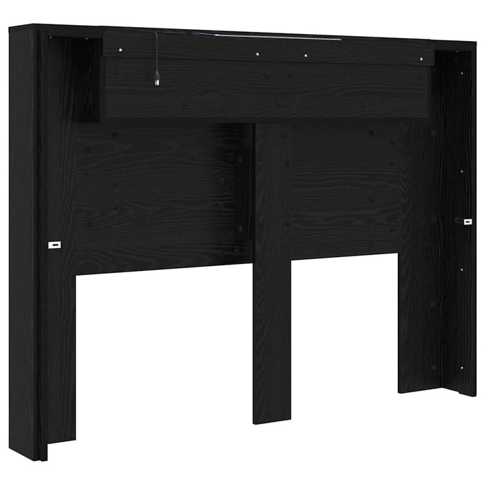 Tăblie cap Stejar Negru 140 x 17 x 104,5 cm Lemn compozit - WALTI WALTI
