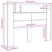 Tăblie cap Stejar Negru 140 x 17 x 104,5 cm Lemn compozit - WALTI WALTI
