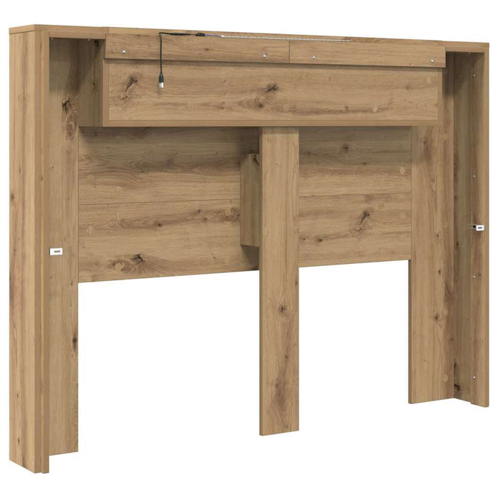 Tăblie cap Stejar Artizanal 140 x 17 x 104,5 cm Lemn compozit - WALTI WALTI