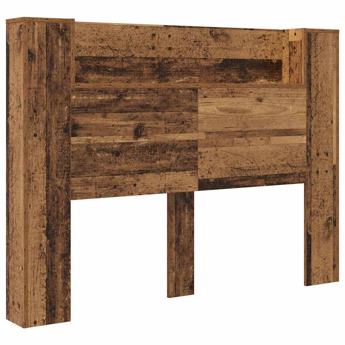 Tăblie cap cu raft Lemn vechi 140 x 17 x 104,5 cm Lemn compozit - WALTI WALTI