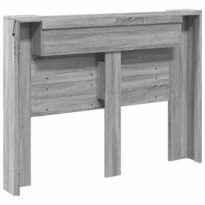 Tăblie cap Gri Sonoma 140 x 16,5 x 103,5 cm Lemn compozit - WALTI WALTI