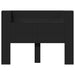 Tăblie cap cu raft Negru 140 x 16,5 x 103,5 cm Lemn compozit - WALTI WALTI