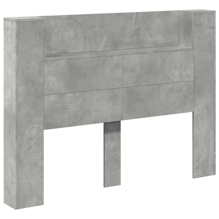 Tăblie cap Gri din beton 140 x 16,5 x 103,5 cm Lemn compozit - WALTI WALTI