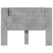 Tăblie cap Gri din beton 140 x 16,5 x 103,5 cm Lemn compozit - WALTI WALTI