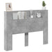 Tăblie cap Gri din beton 140 x 16,5 x 103,5 cm Lemn compozit - WALTI WALTI