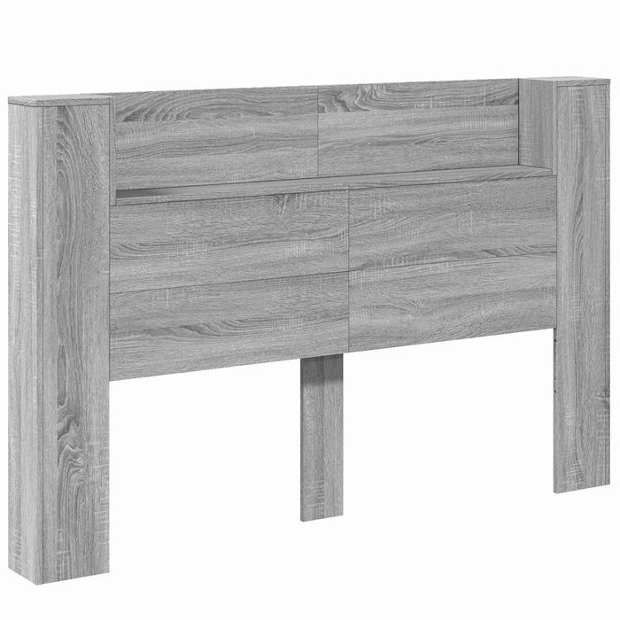 Tăblie cap Gri Sonoma 160 x 16,5 x 103,5 cm Lemn compozit - WALTI WALTI