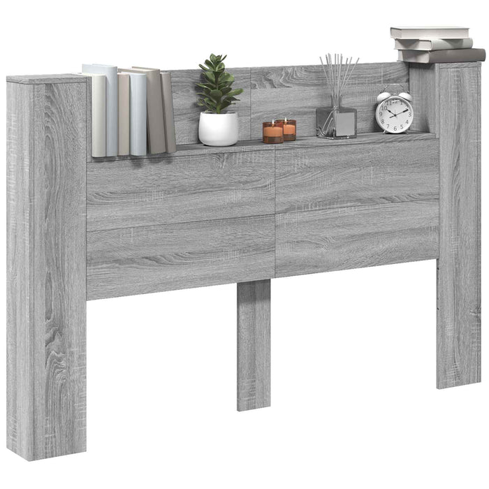 Tăblie cap Gri Sonoma 160 x 16,5 x 103,5 cm Lemn compozit - WALTI WALTI