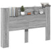 Tăblie cap Gri Sonoma 160 x 16,5 x 103,5 cm Lemn compozit - WALTI WALTI